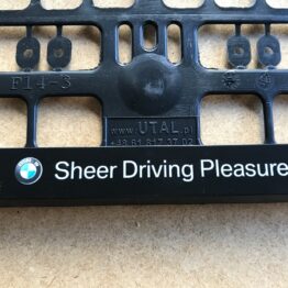 Kentekenplaathouder BMW sheer driving pleasure