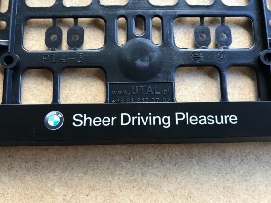 Kentekenplaathouder BMW sheer driving pleasure